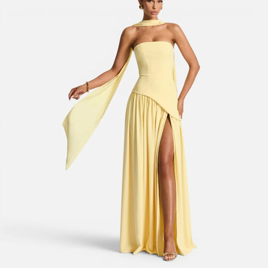 Maxi Scarf Split Dress