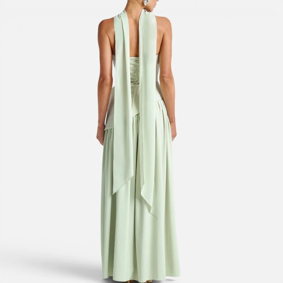 Maxi Scarf Split Dress