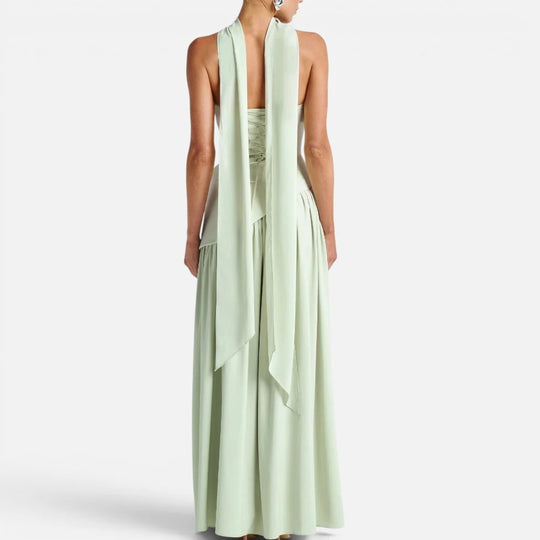 Maxi Scarf Split Dress