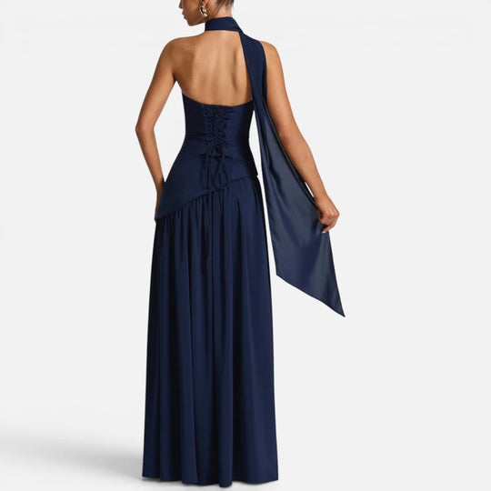 Maxi Scarf Split Dress