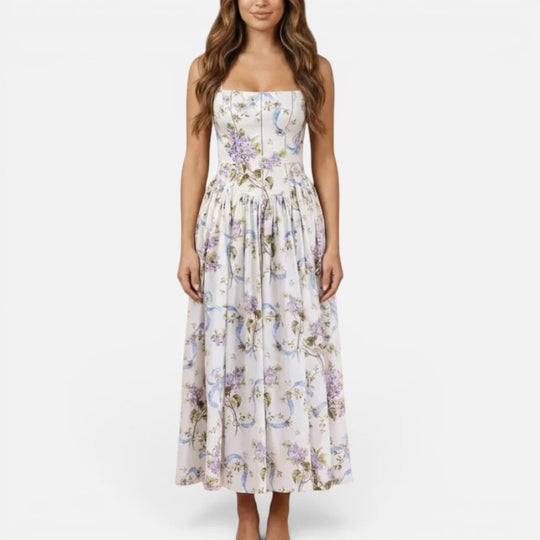Midi Floral Slip Dress