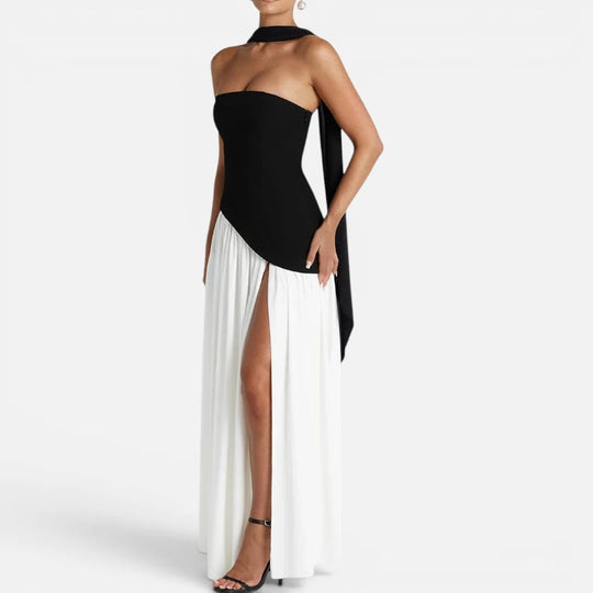 Maxi Scarf Split Dress