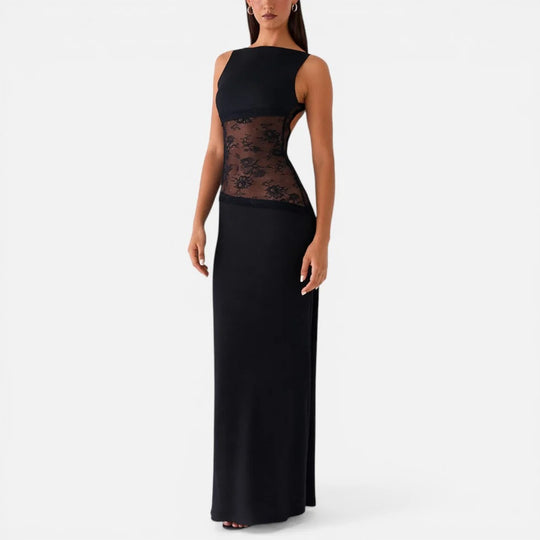 Maxi Lace Panel Dress