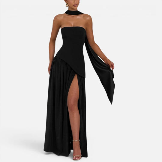 Maxi Scarf Split Dress