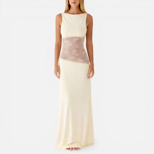 Maxi Lace Panel Dress