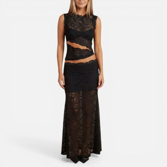 Lace Two Piece Set Dress