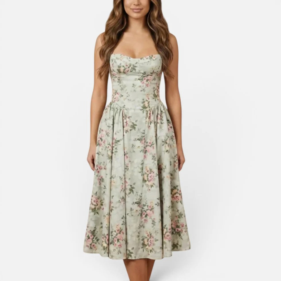 Midi Floral Slip Dress