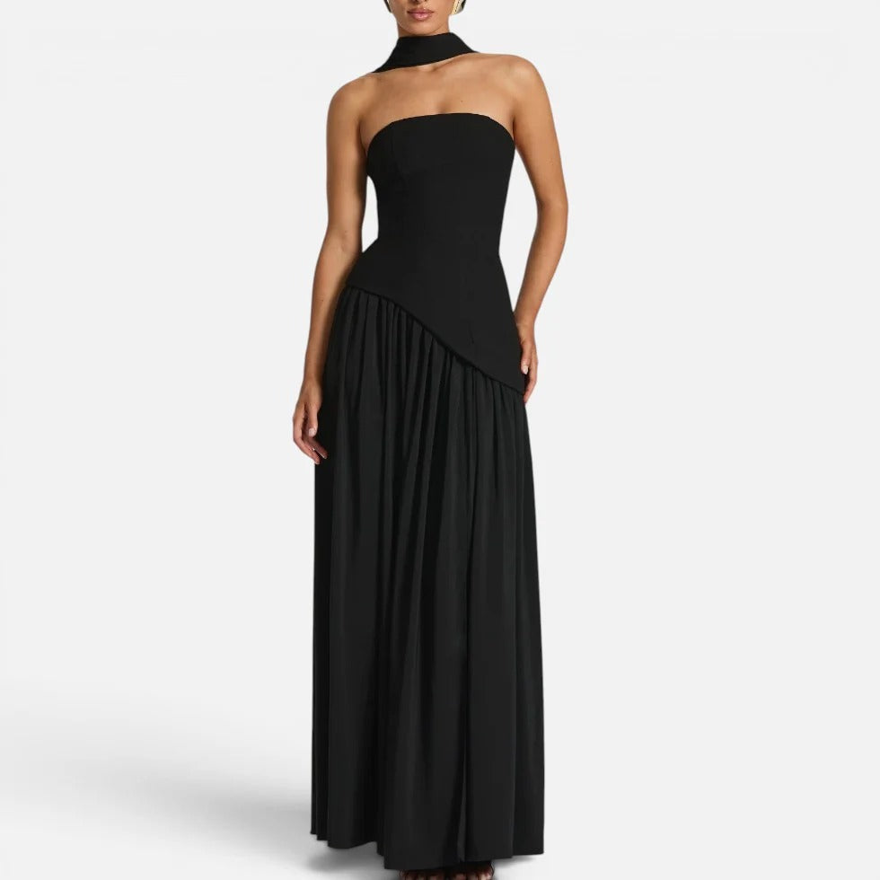 Maxi Scarf Split Dress