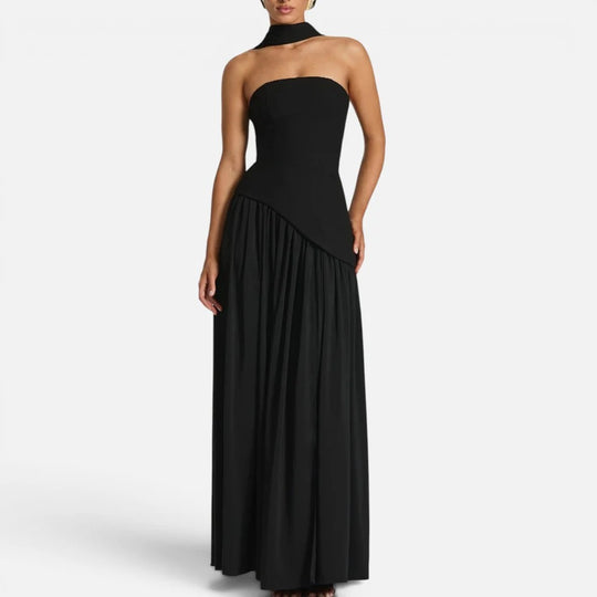 Maxi Scarf Split Dress