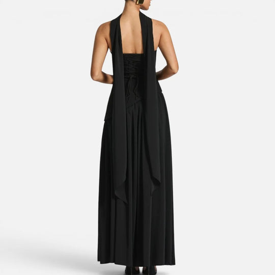 Maxi Scarf Split Dress