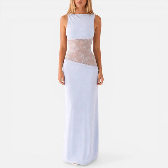 Maxi Lace Panel Dress