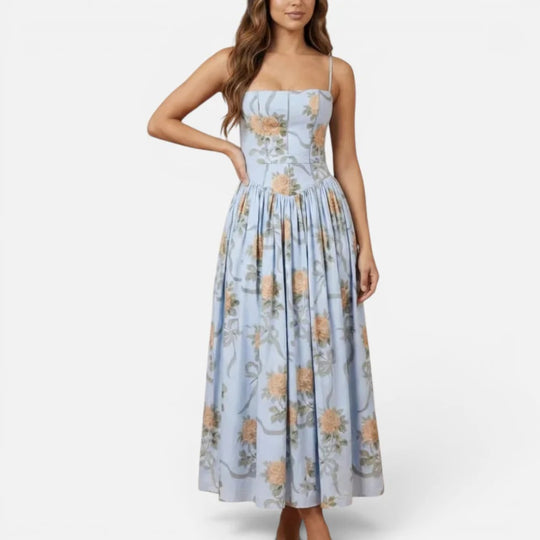 Midi Floral Slip Dress
