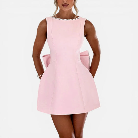 Mini Bow Back Dress