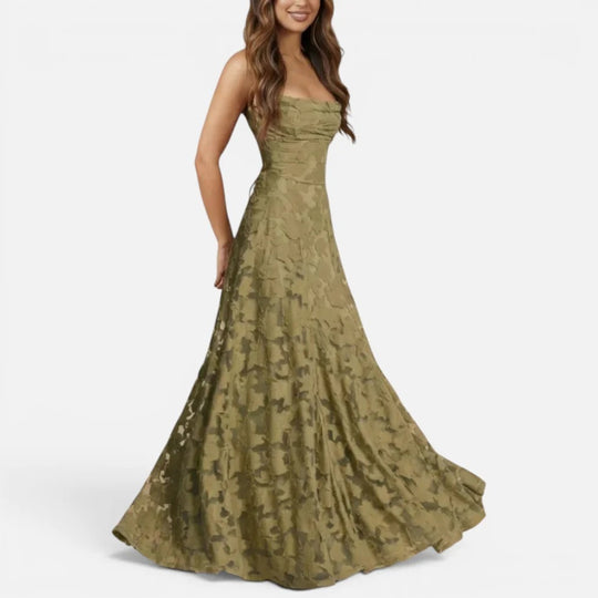 Maxi Lace Backless Dress