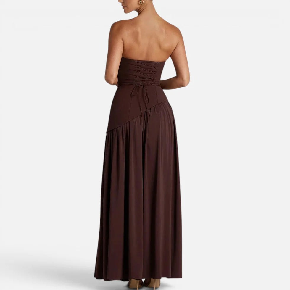 Maxi Scarf Split Dress
