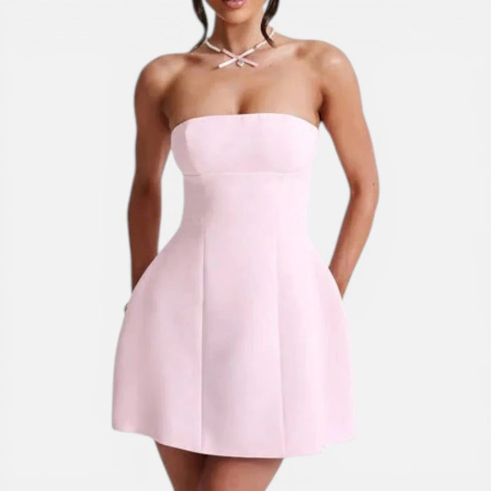 Mini Strapless Fit Dress
