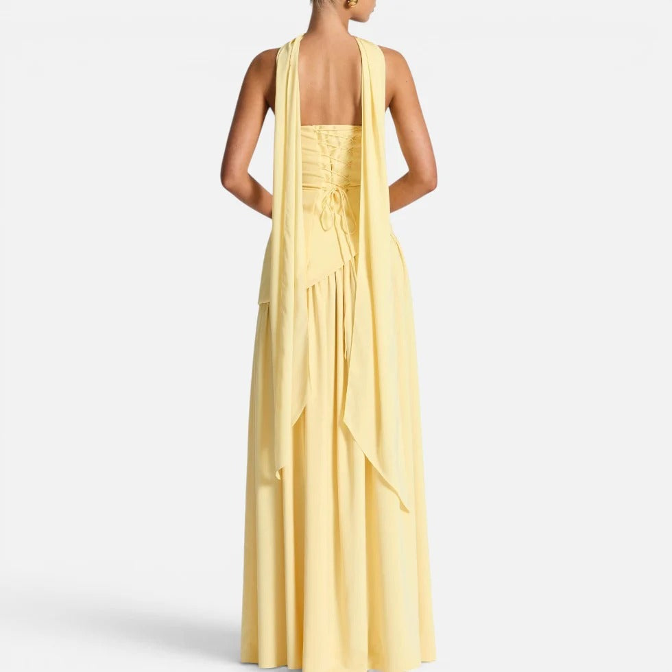 Maxi Scarf Split Dress